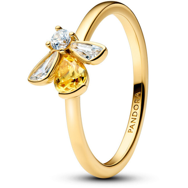 Pandora Gold-Plated Bright Bee Ring