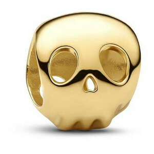 Pandora Gold Plated Skull Mini Charm