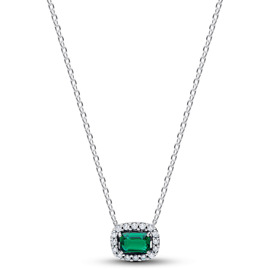 Pandora Green Rectangle Light Point Necklace