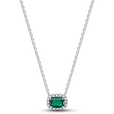 Pandora Green Rectangle Light Point Necklace