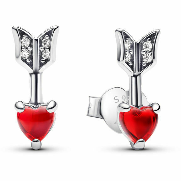 Pandora Heart and Arrow Earrings