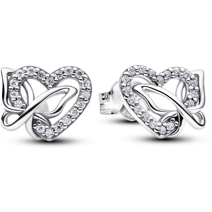 Pandora Heart and Butterfly Earrings