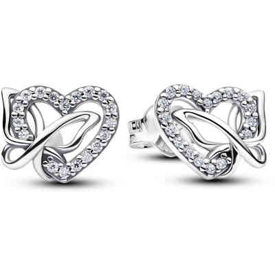 Pandora Heart and Butterfly Earrings