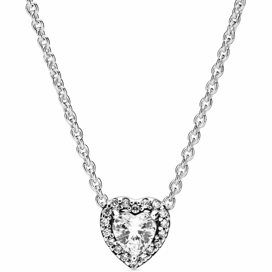 Pandora Heart Embossed Necklace