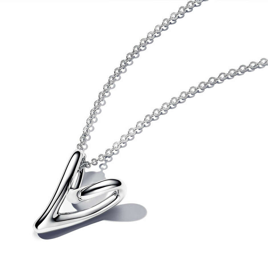Pandora Heart Necklace Sinuous Line