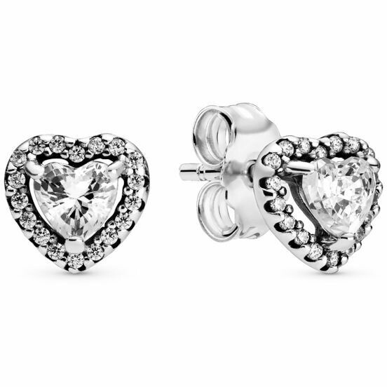 Pandora Hearts Embossed Earrings