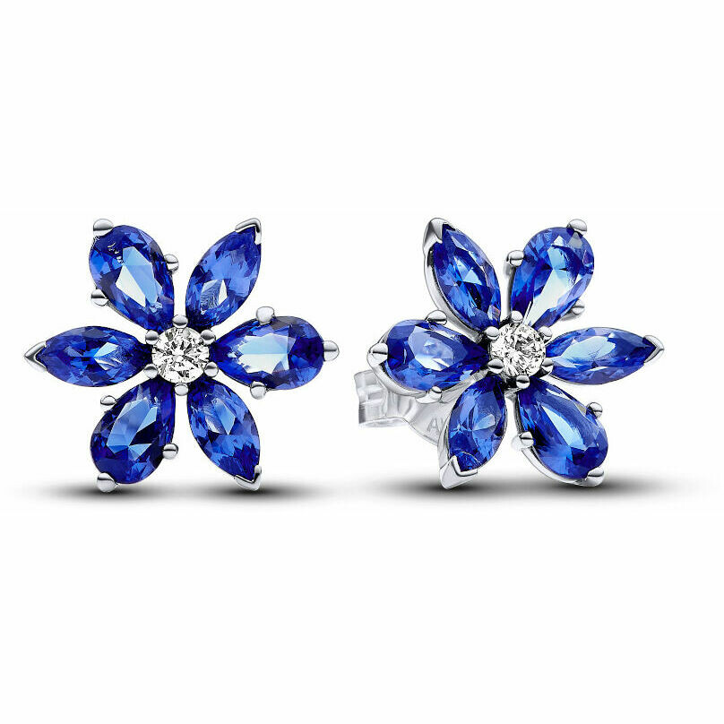 Pandora Herbarium Blue Flower Earrings 38944