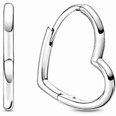 Pandora Hoop Earrings Asymmetric Hearts Pandora Hoop Earrings Asymmetric Hearts