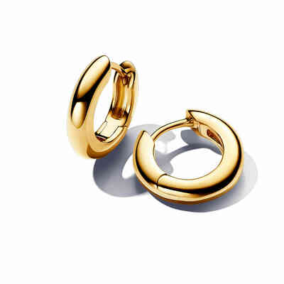 Gold hoops pandora discount