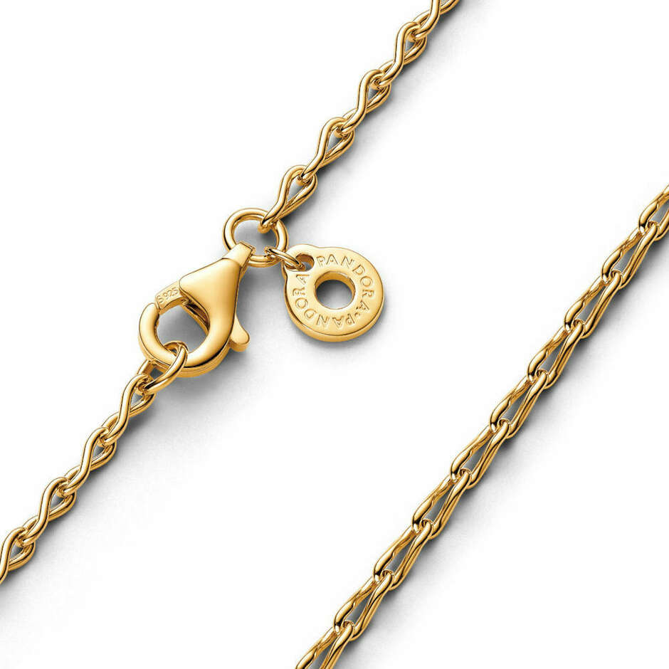 Pandora Infinity Chain Necklace Gold Plated