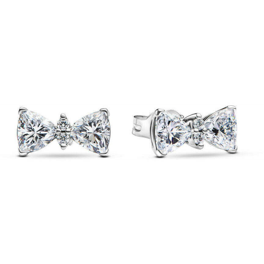 Pandora Large Light Bow Earrings