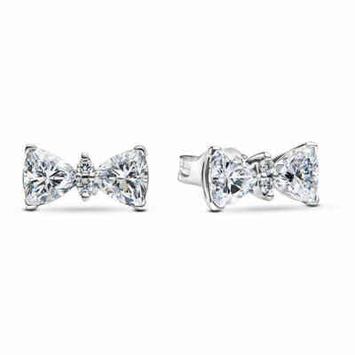 Pandora Large Light Bow Earrings