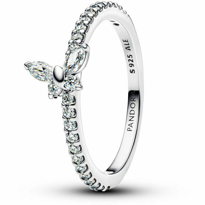Pandora Luminous Butterfly Ring in Silver