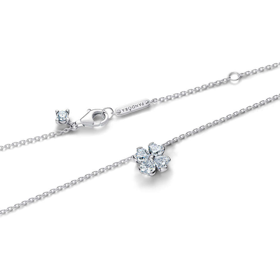 Pandora Luminous Four-Leaf Clover Necklace