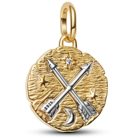 Pandora Medallion Arrows "Ad Meliora"