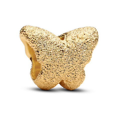 Pandora Mini Charm Diamond Butterfly Gold Plated