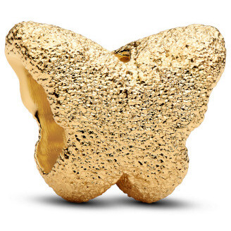 Pandora Mini Charm Diamond Butterfly Gold Plated