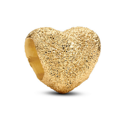 Pandora Mini Charm Diamond Heart Gold Plated