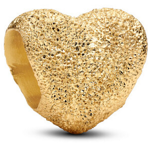 Pandora Mini Charm Diamond Heart Gold Plated Pandora Mini Charm Diamond Heart Gold Plated