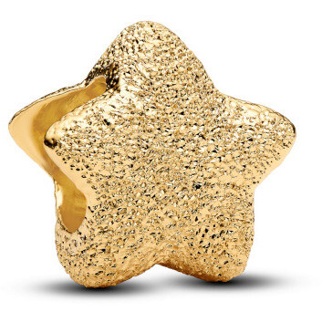Pandora Mini Charm Diamond Star Gold Plated Pandora Mini Charm Diamond Star Gold Plated