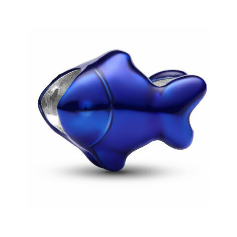 Pandora Mini Charm Fish Metallic Effect Blue