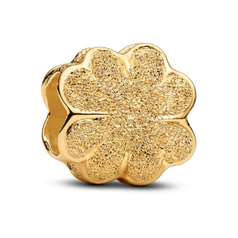 Pandora Mini Charm Four-Leaf Clover Diamond Gold Plated