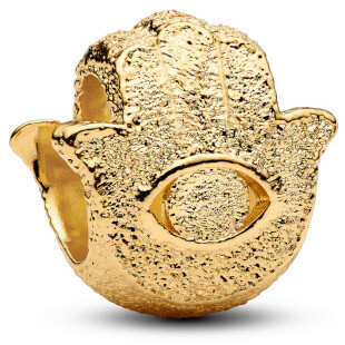 Pandora Mini Charm Hand of Fatima Diamond Gold Plating Pandora Mini Charm Hand of Fatima Diamond Gold Plating