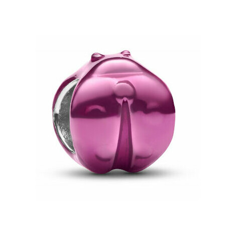 Pandora Mini Charm Ladybug Metallic Pink