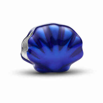 Pandora Mini Charm Shell Metallic Blue