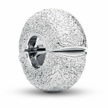 Pandora Mini Clip with Diamond Effect in Silver