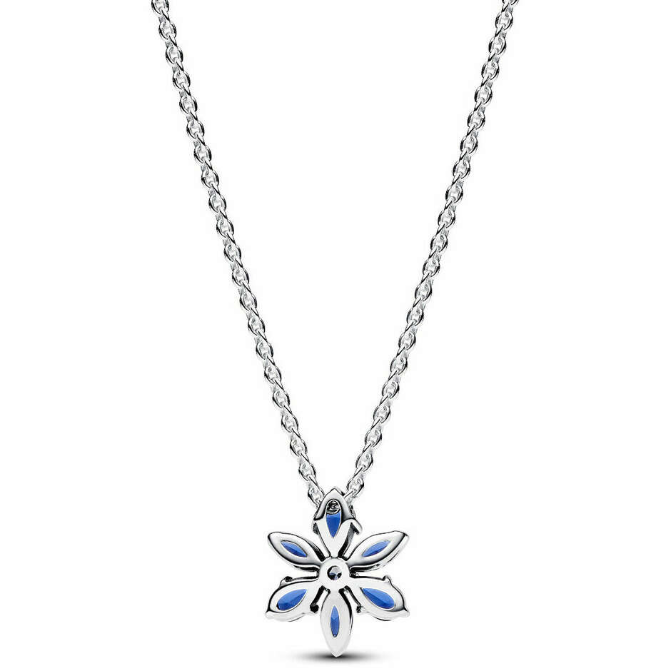 Pandora Necklace Pendant Herbarium Blue Flower
