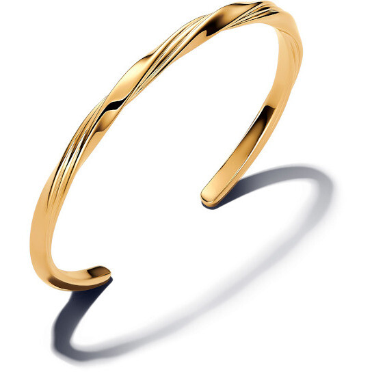 Pandora Open Wrap Line Bracelet Gold Plated