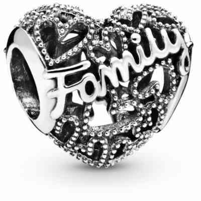 Pandora Openwork Family Heart Charm Pandora Openwork Family Heart Charm