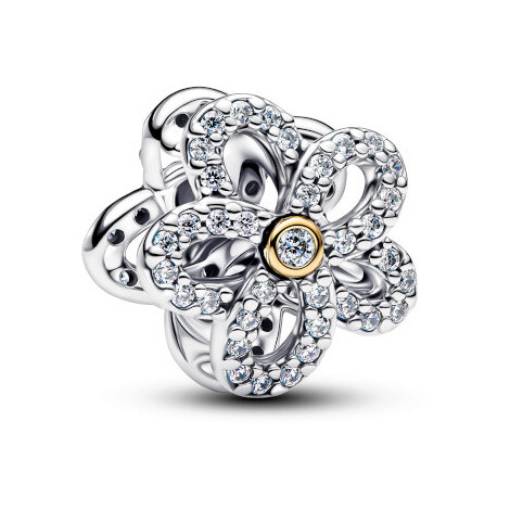 Pandora Openwork Flower Pavé Charm