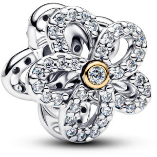 Pandora Openwork Flower Pavé Charm