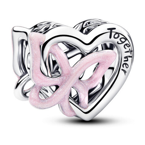 Pandora Openwork Heart and Butterfly Charm