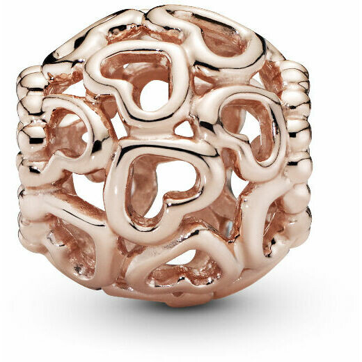 Pandora Openwork Open Your Heart Clip Gold Plated