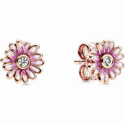 Pandora Pink Daisy Earrings Rose Gold Plated Pandora Pink Daisy Earrings Rose Gold Plated