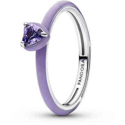 Pandora Purple Chakra Heart Ring