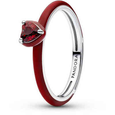 Pandora Red Chakra Heart Ring