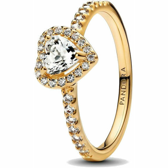 Pandora Ring Heart in Relief Gold Plated