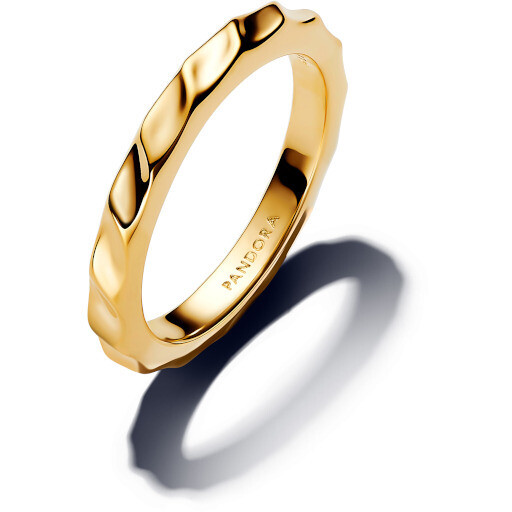 Pandora Ring Thin Band Dune Gold Plated