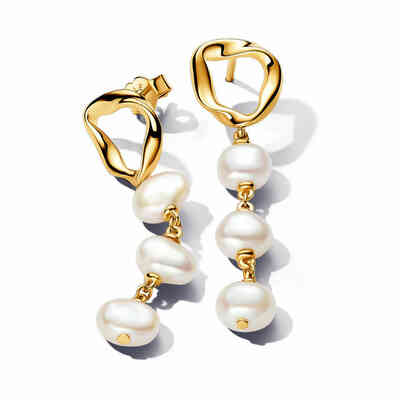 Pandora Sinuosa Line Pendant Earrings with Pearls Pandora Sinuosa Line Pendant Earrings with Pearls