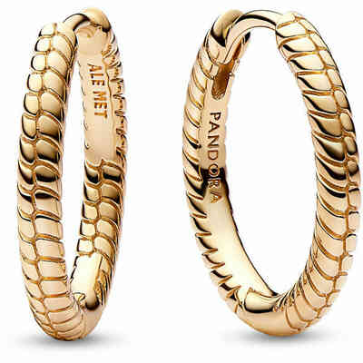 Pandora Small Hoop Earrings Gold Plated Pandora Small Hoop Earrings Gold Plated
