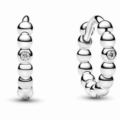 Pandora Small Hoop Earrings with Light Point