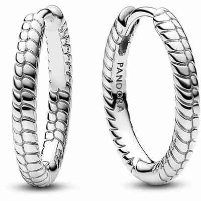 Pandora Small Modular Hoop Earrings Pandora Small Modular Hoop Earrings