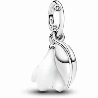 Pandora Snowdrop Flower Charm Murano Glass Pandora Snowdrop Flower Charm Murano Glass