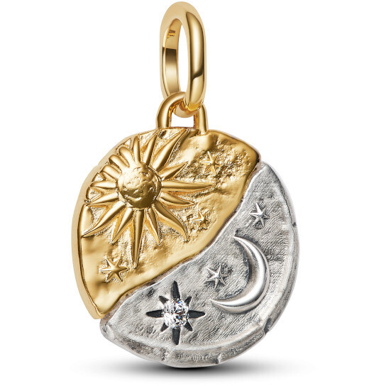 Pandora Sun and Moon Medallion "Ad Astra Per Aspera"