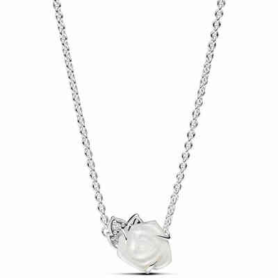 Pandora White Rose Necklace Pandora White Rose Necklace