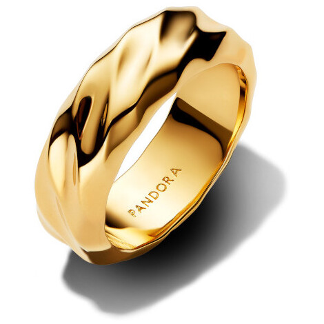 Pandora Wide Band Dune Gold Plated Ring